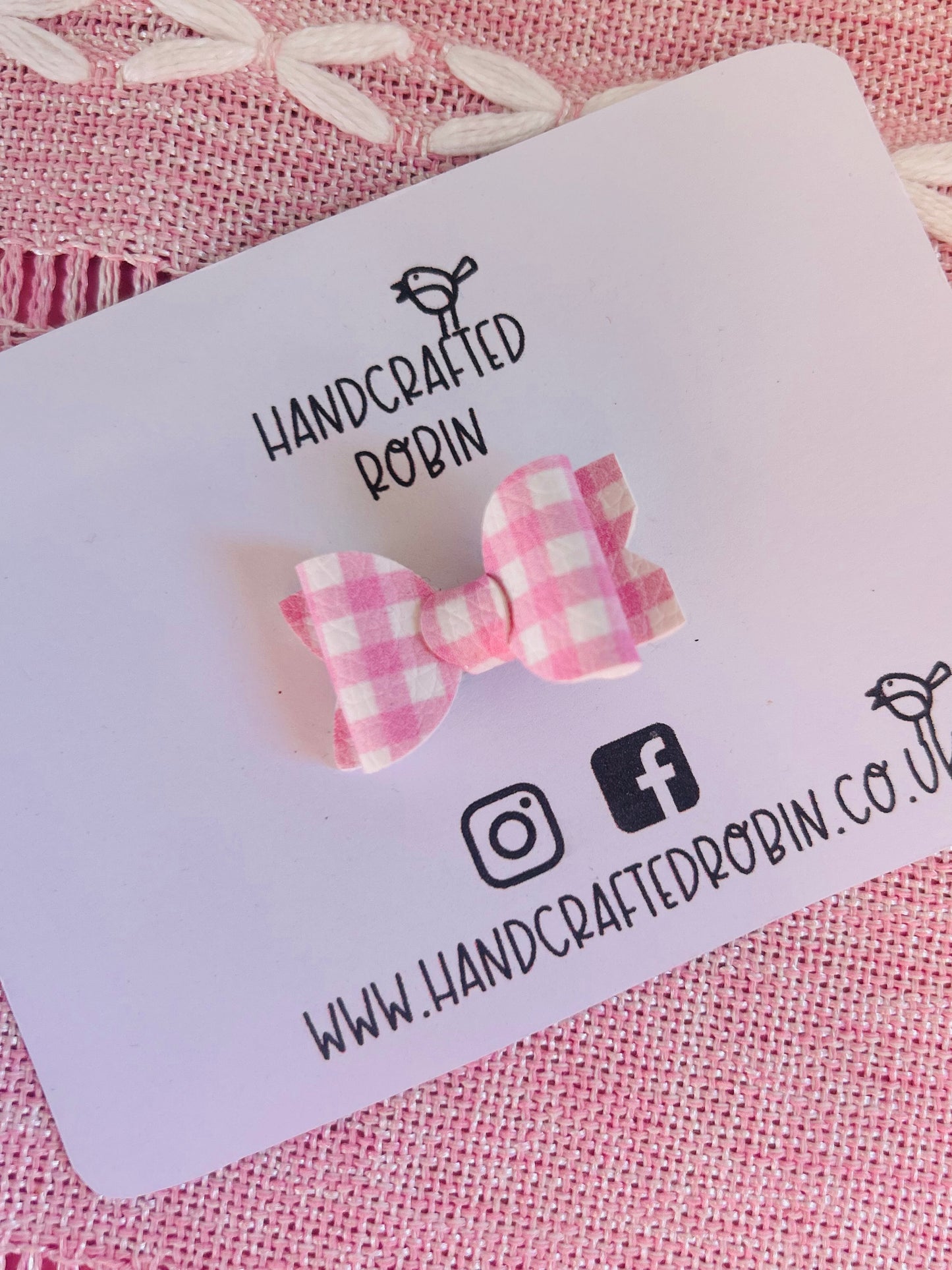 Pink Gingham Teeny
