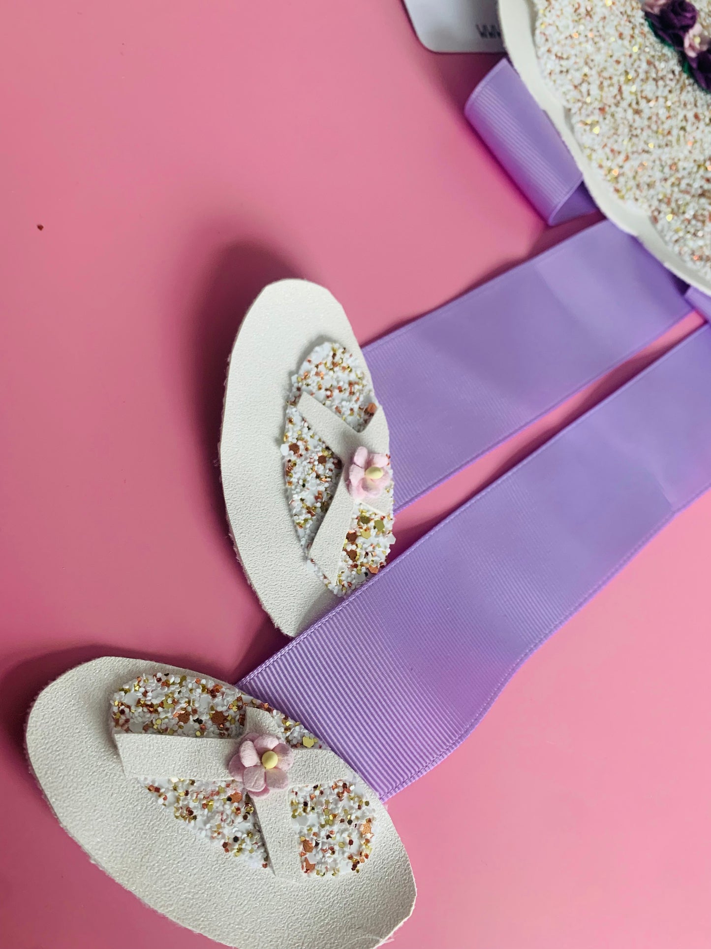 Purple Tutu Bow Holder