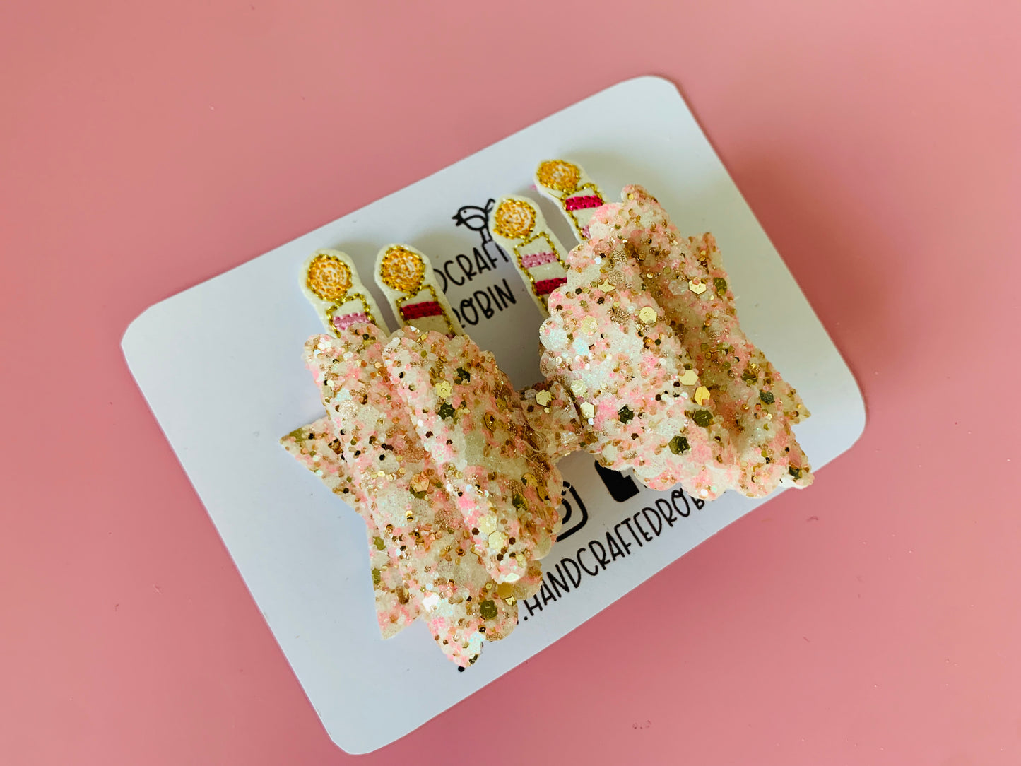 Golden Sparkle Birthday Candles