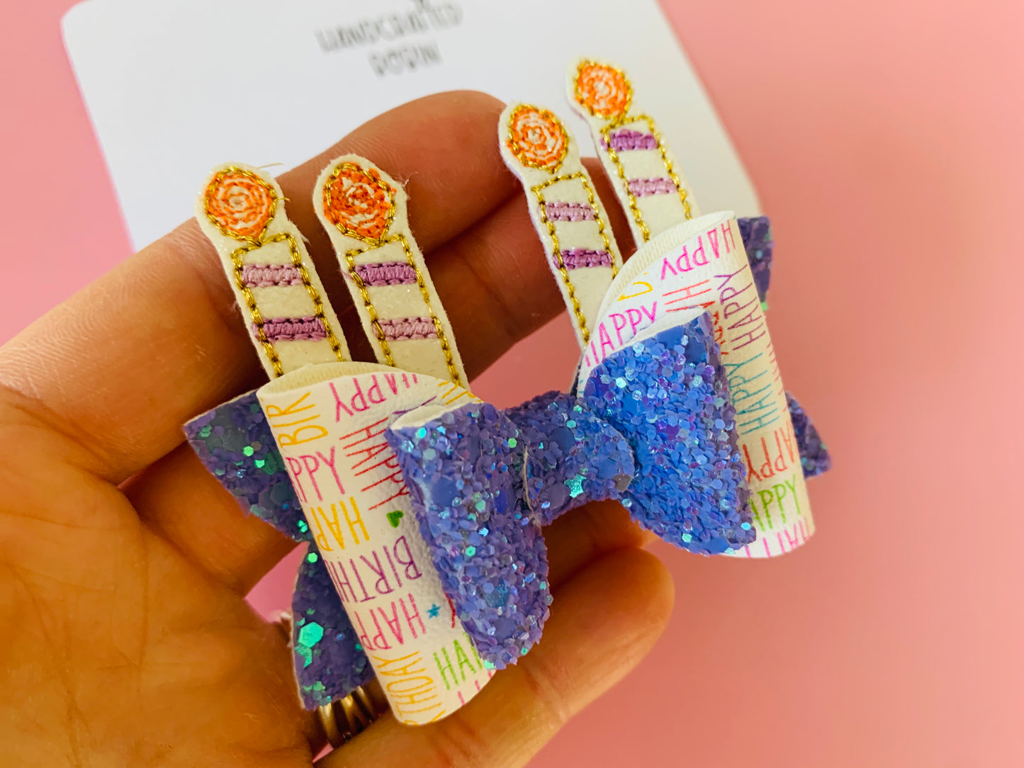 Purple Birthday Candles