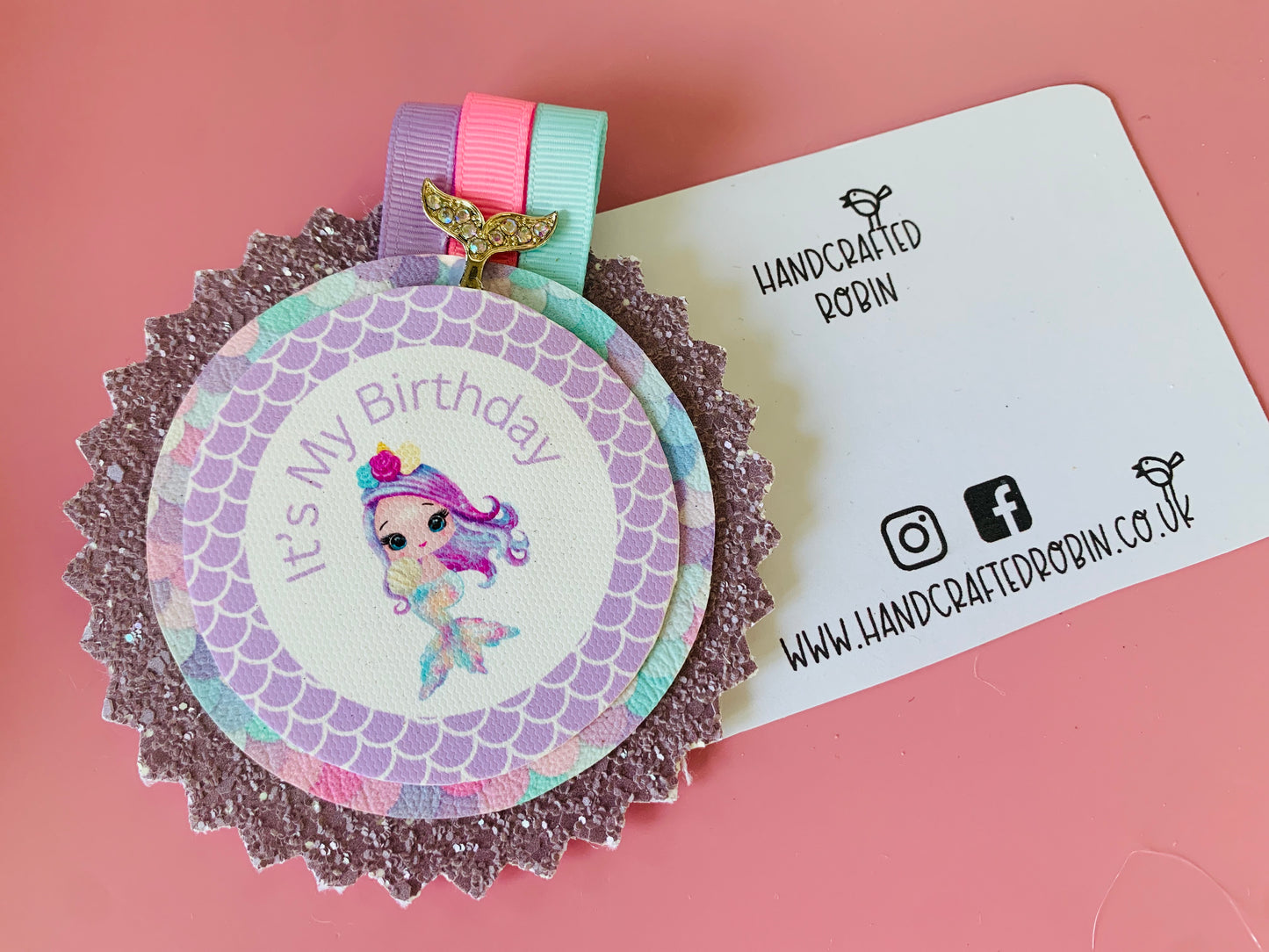 Mermaid Birthday Rossette
