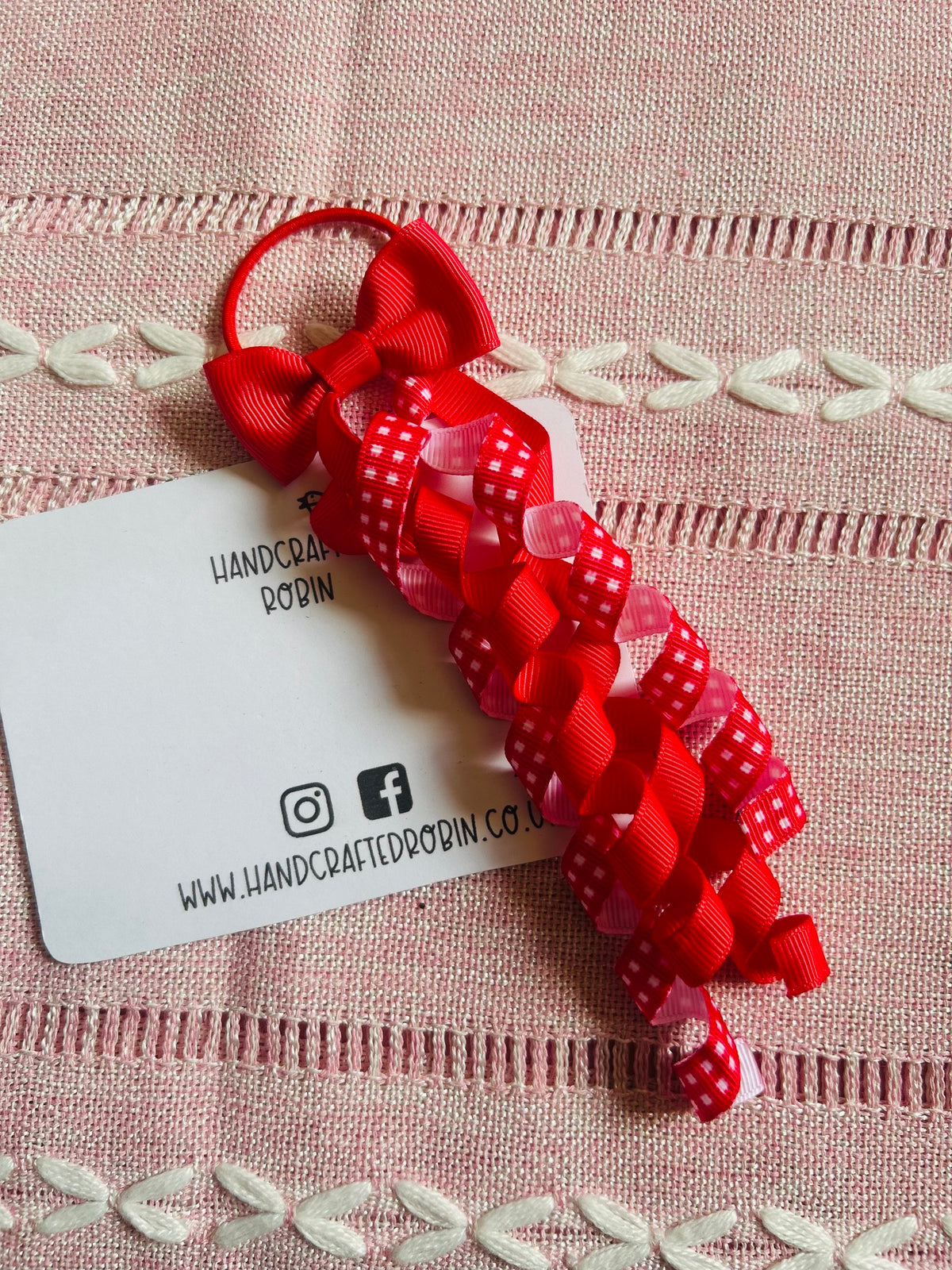 Red Gingham korker