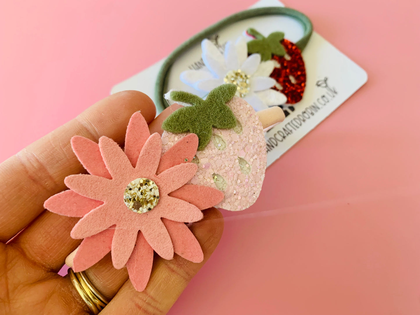 Strawberry & Daisy Headband