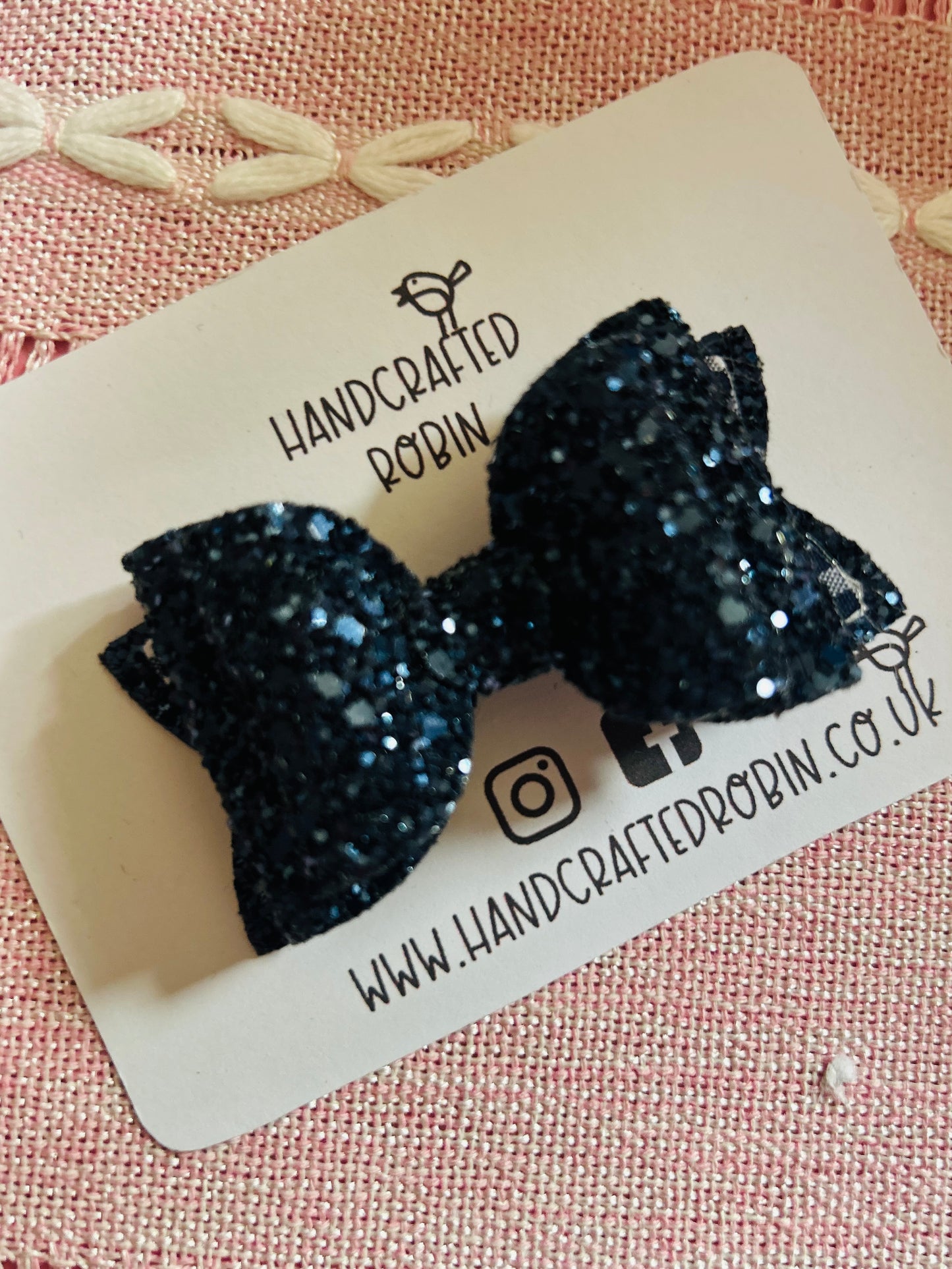 Navy glitter