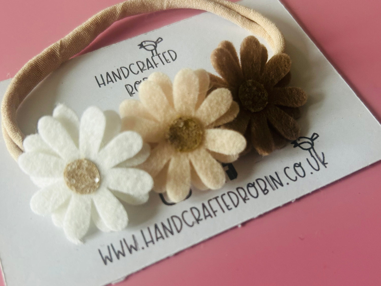 Floral Soft Headband - Neutral