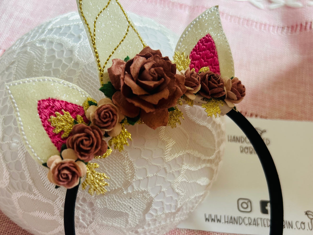 Unicorn Headband - Dusky Pink