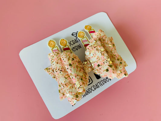 Golden Sparkle Birthday Candles