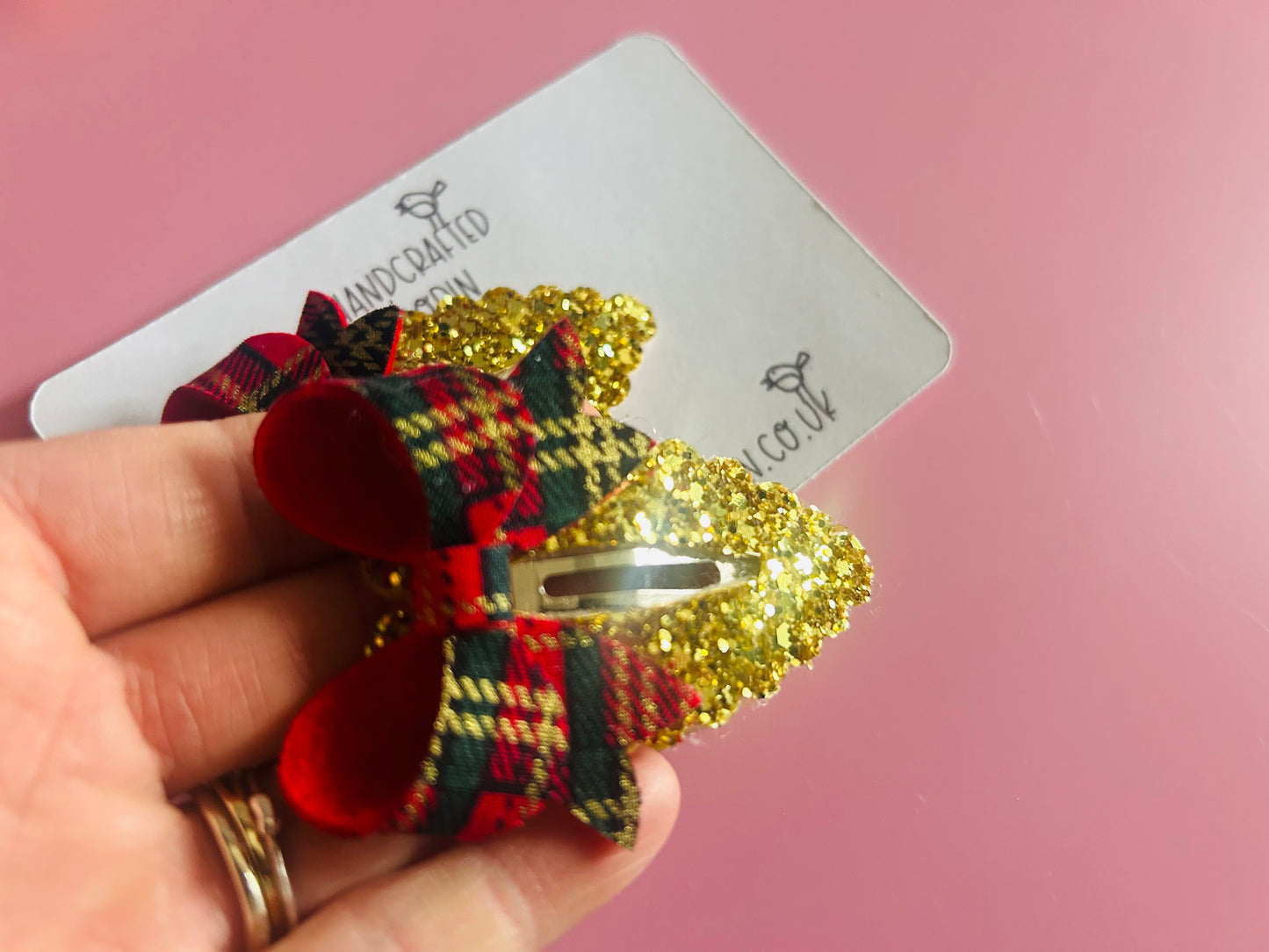 Tartan Fancy Heart Clippy