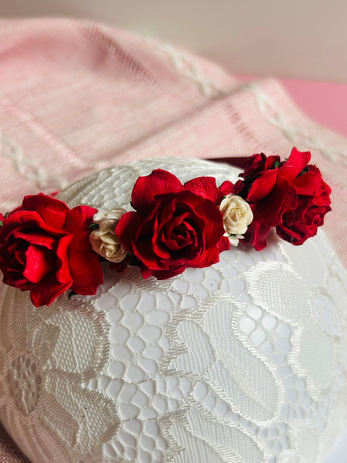 Red Flower Headband