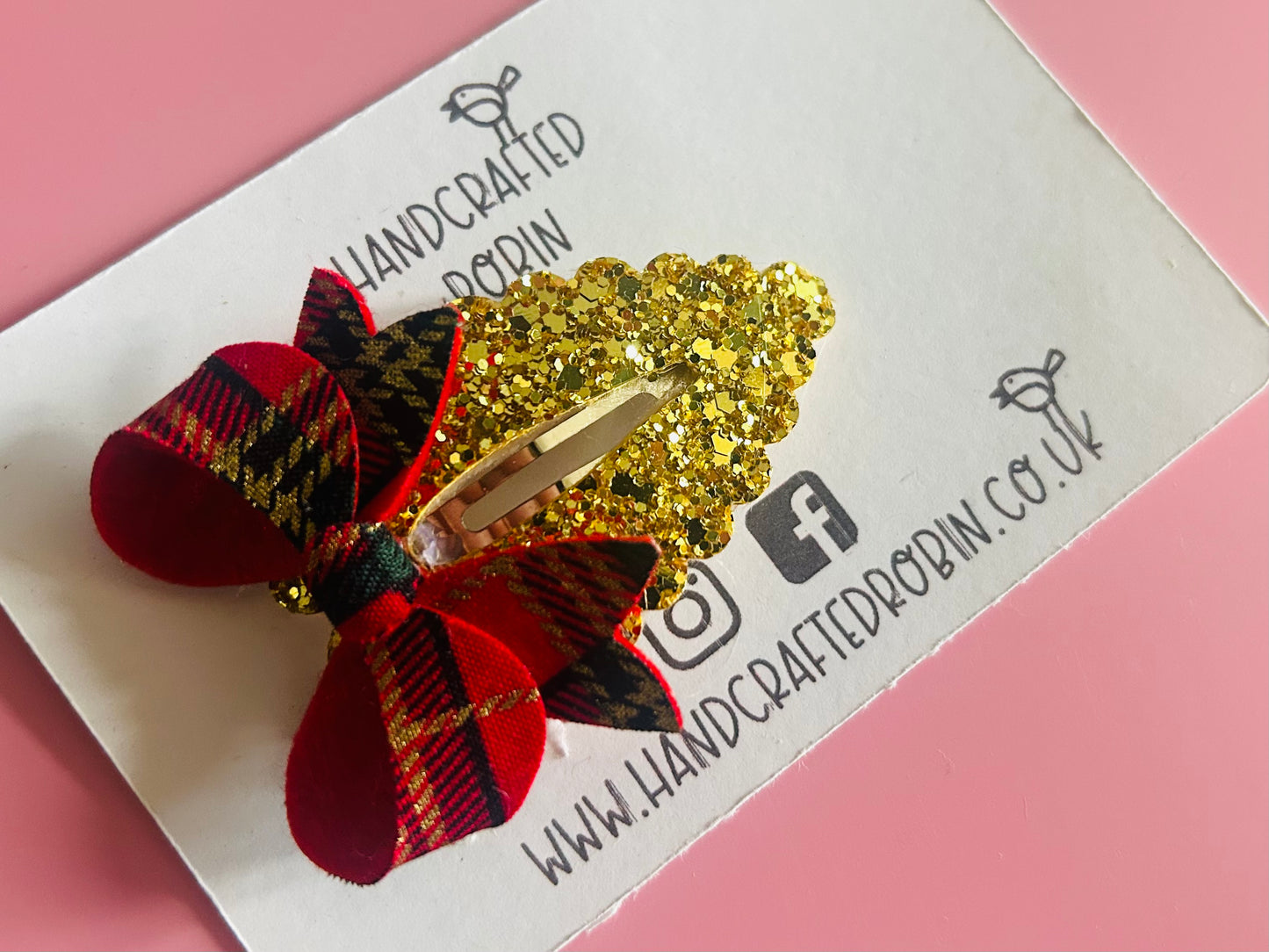 Tartan Fancy Heart Clippy