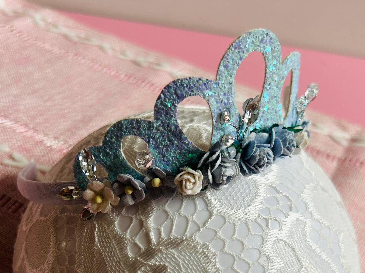 Frosted Blue Princess Tiara