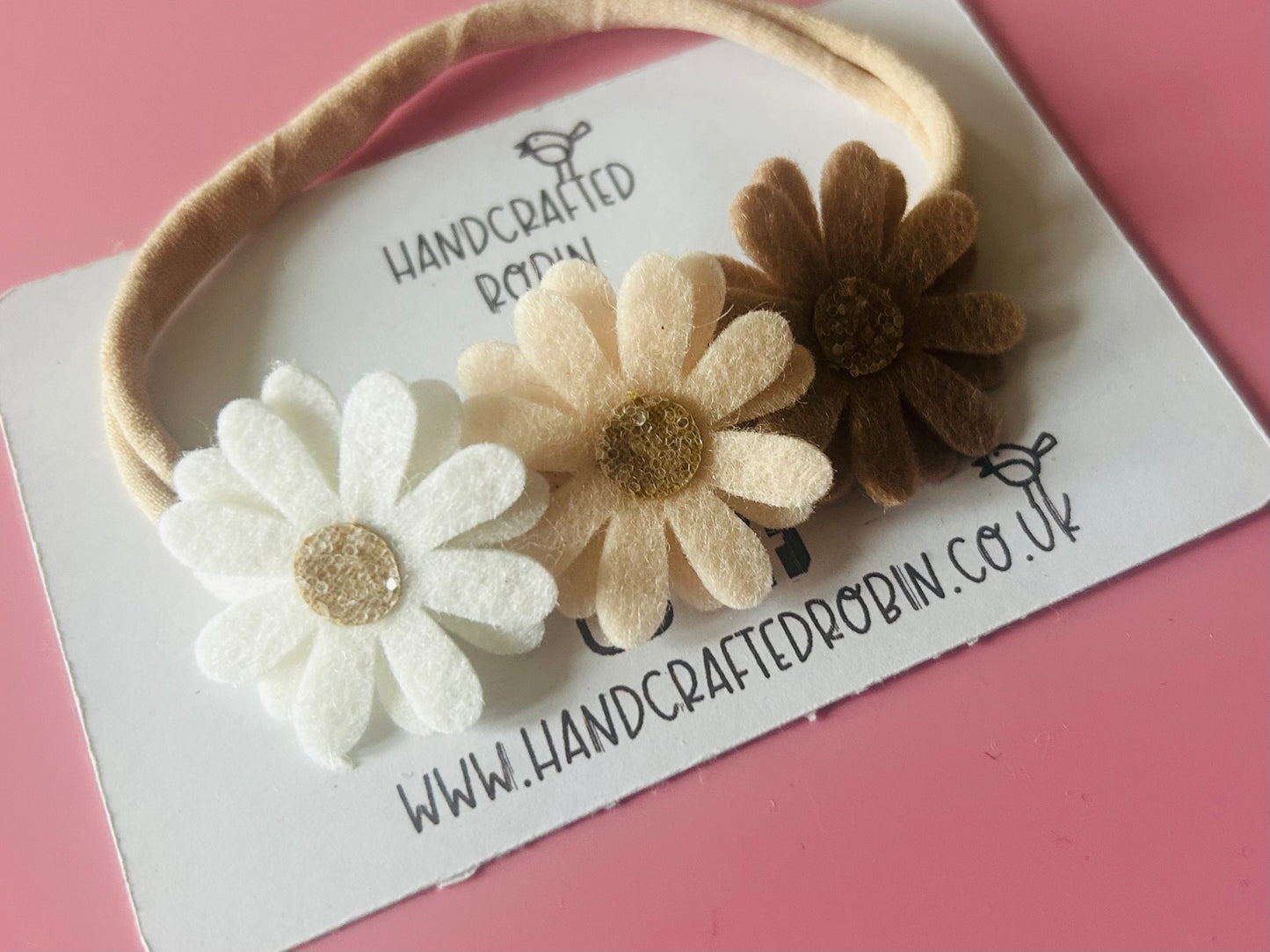 Floral Soft Headband - Neutral