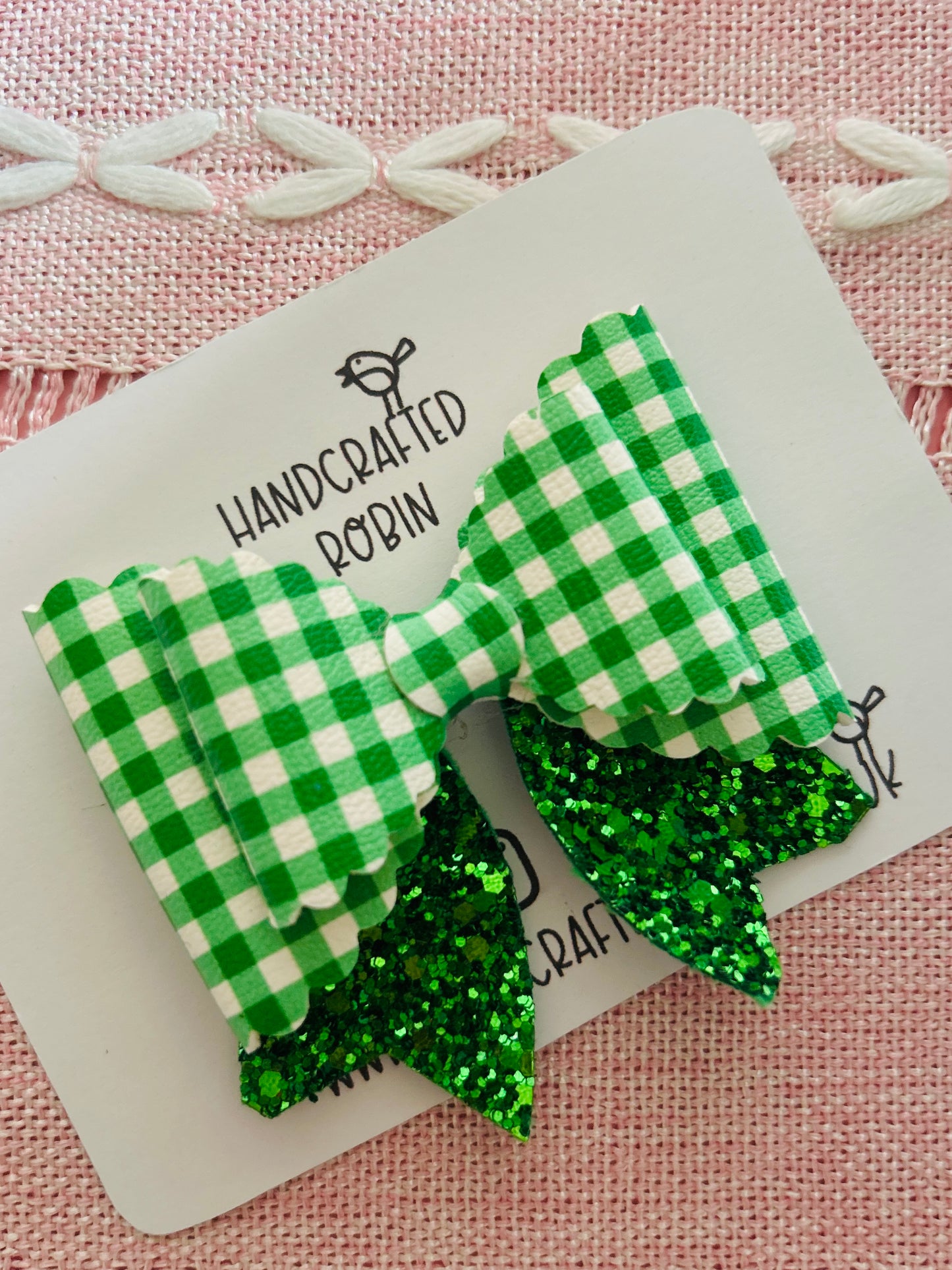 Green Gingham Tails