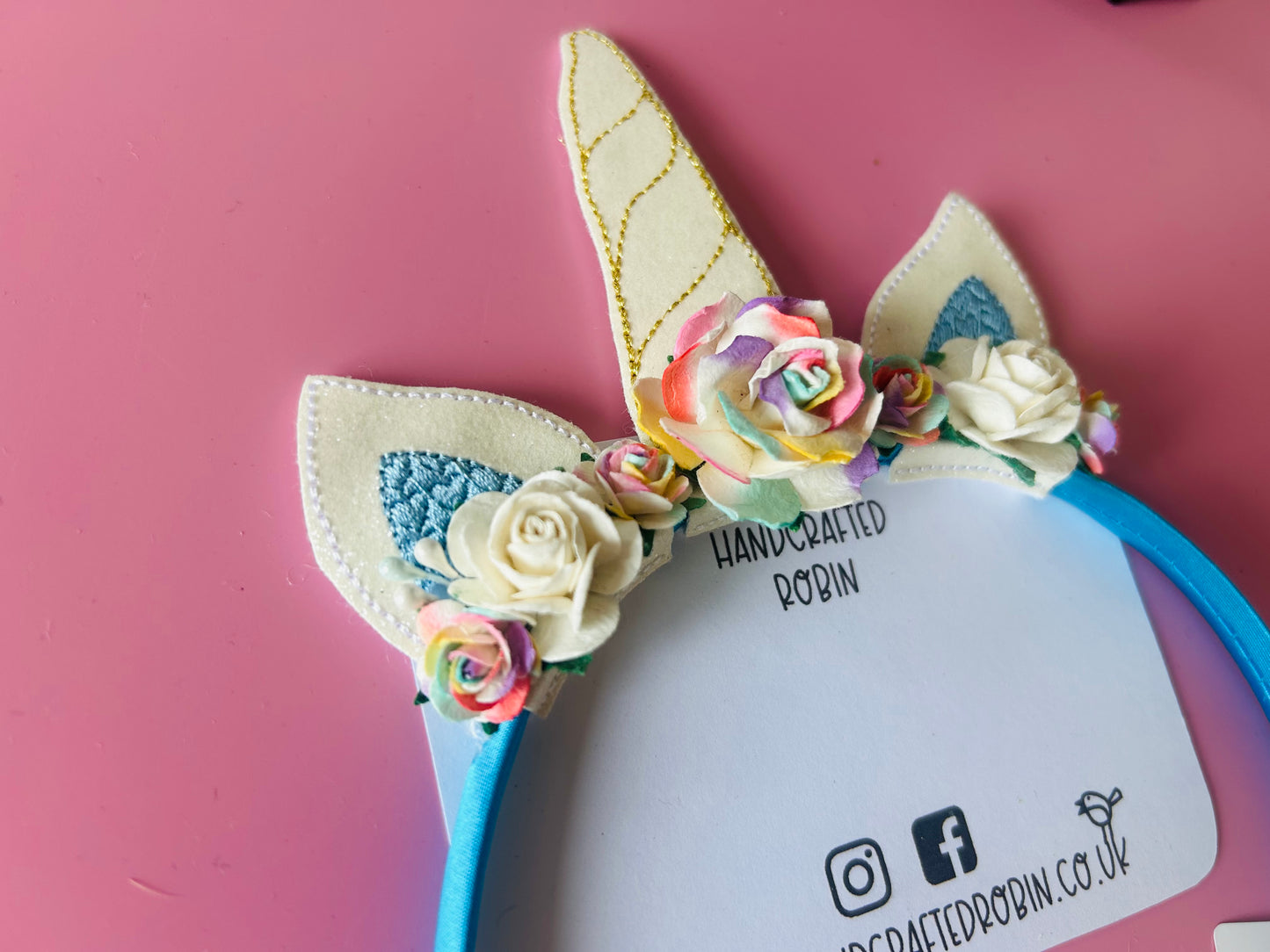 Unicorn Statement Headband - Rainbow