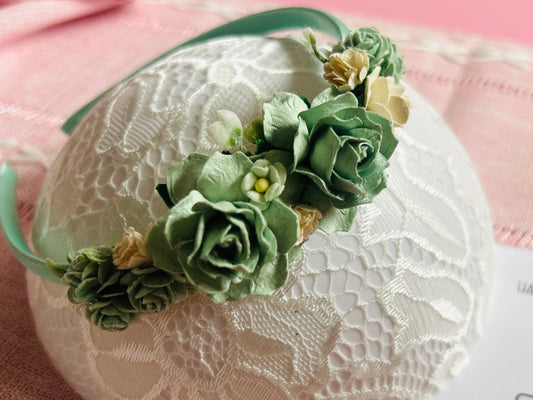 Sage Flower Headband