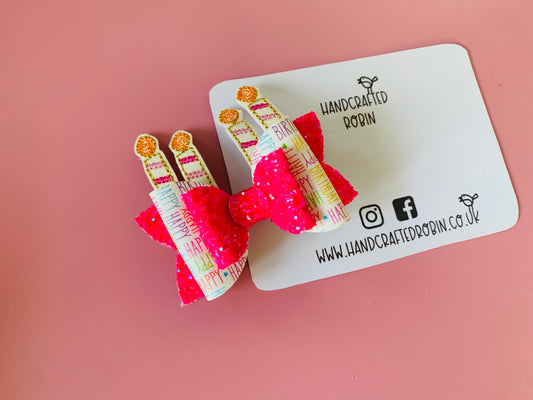 Pink Birthday Candles