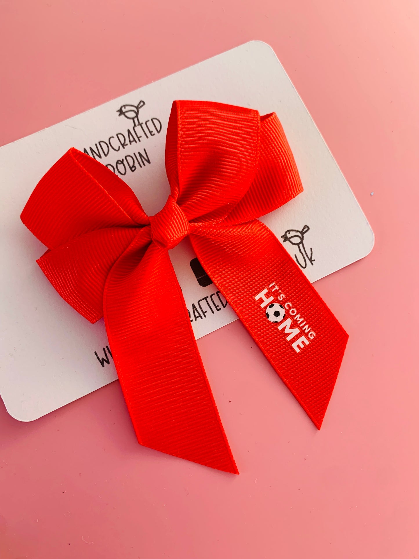 England ‘It’s Coming Home’ Ribbon Bow