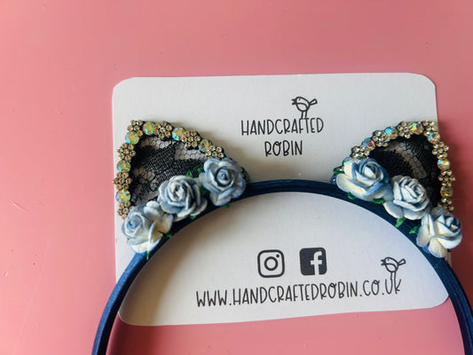 Cat Headband - Blue