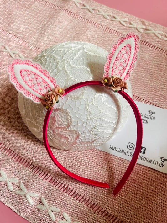 Pink Bunny Headband