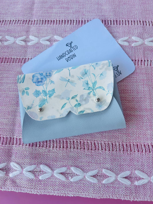 Blue Floral Purse