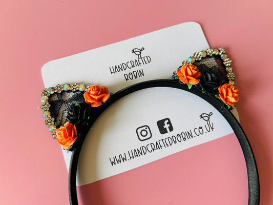 Cat Headband - Orange