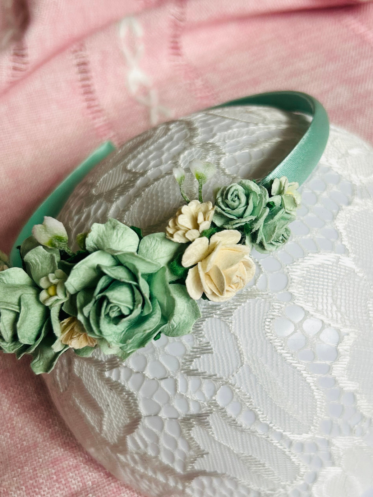 Sage Flower Headband