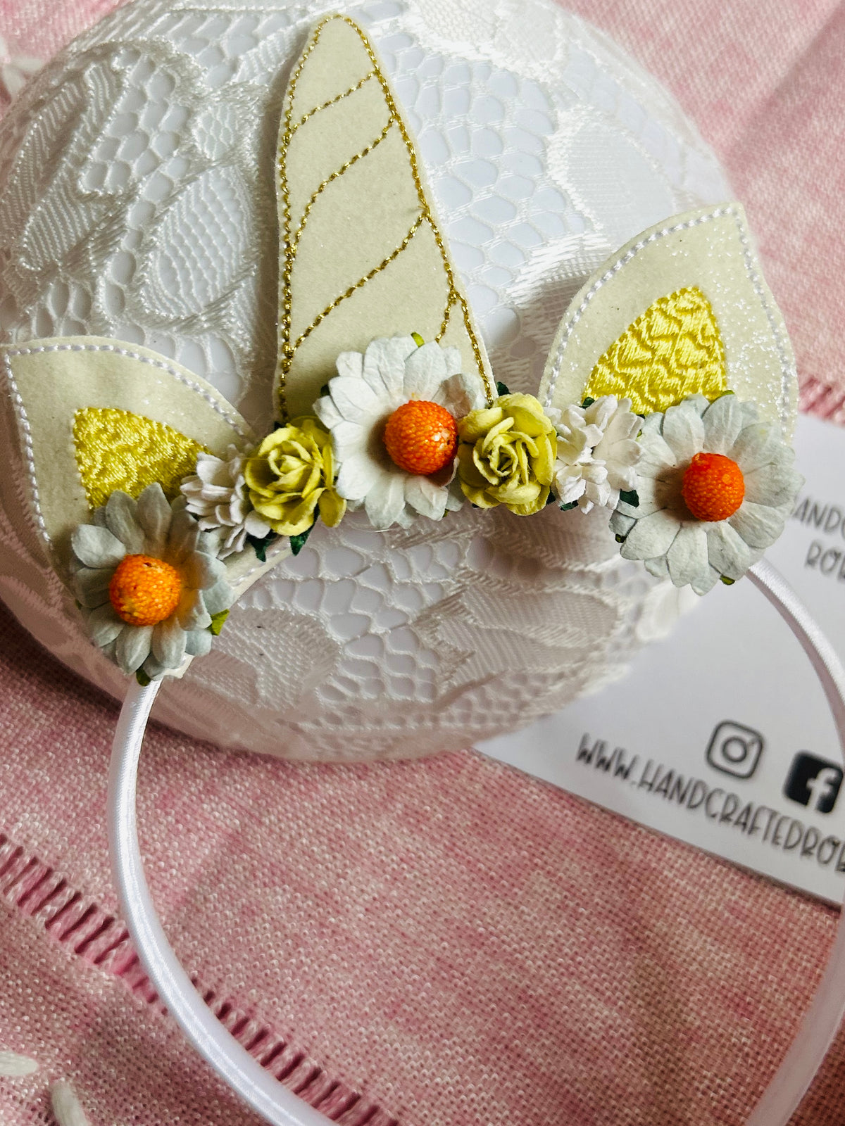 Unicorn Headband - Daisies