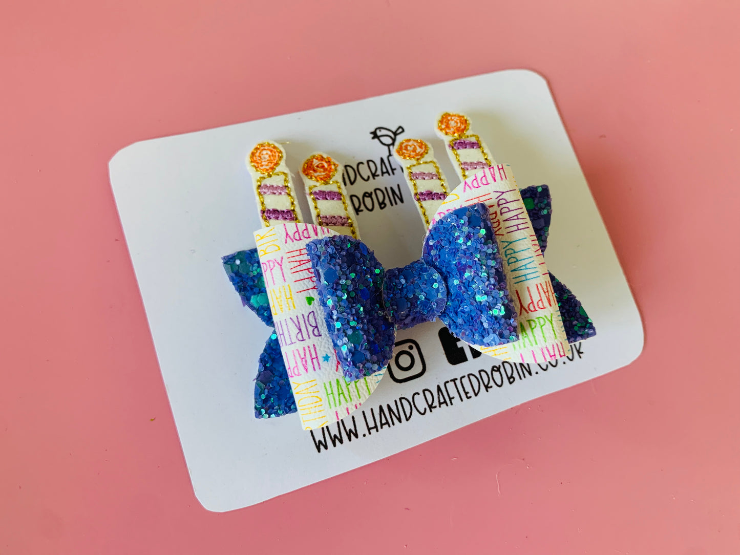 Purple Birthday Candles