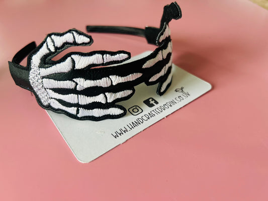 Skeleton Hands Headband