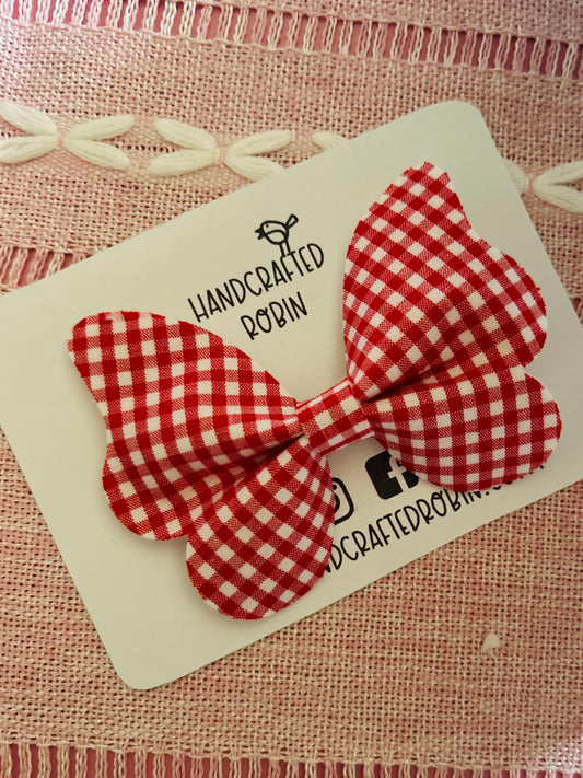 Red Gingham Butterfly