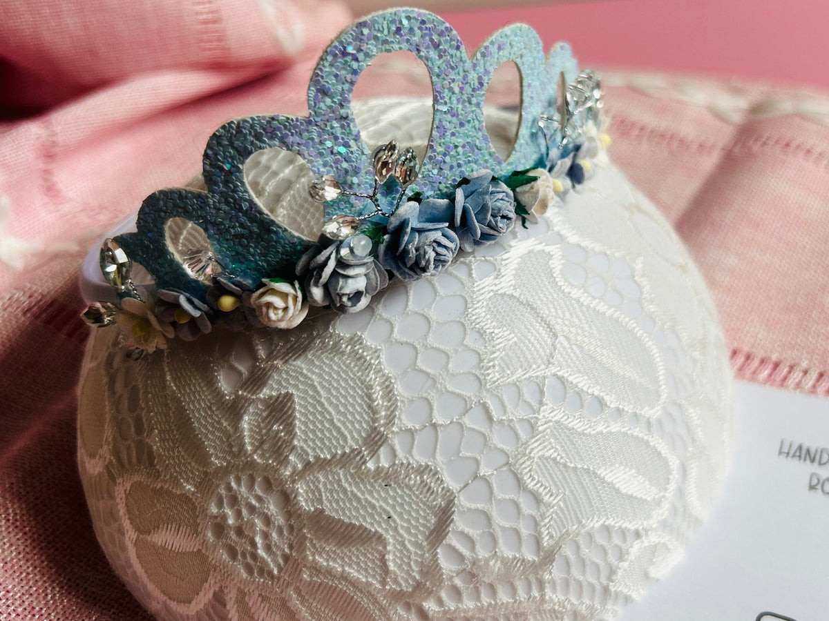 Frosted Blue Princess Tiara
