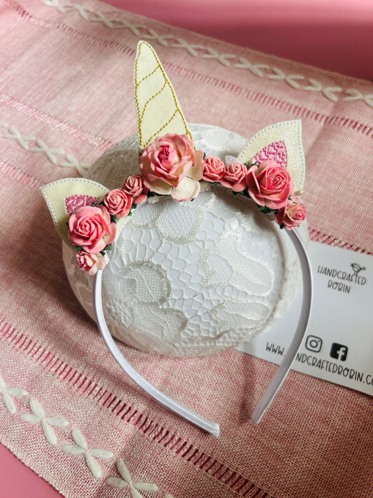 Unicorn Headband - Pink 2