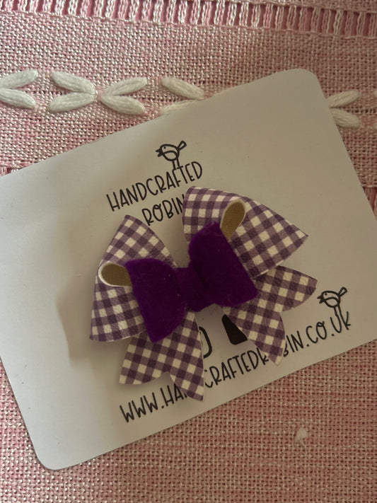 Purple Gingham Starlet